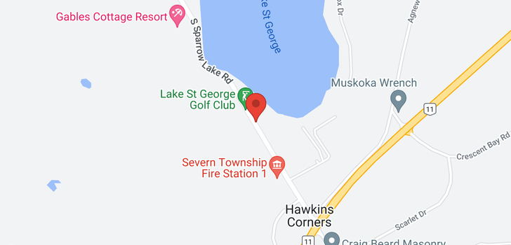 map of 3169 SOUTH SPARROW LAKE Road
